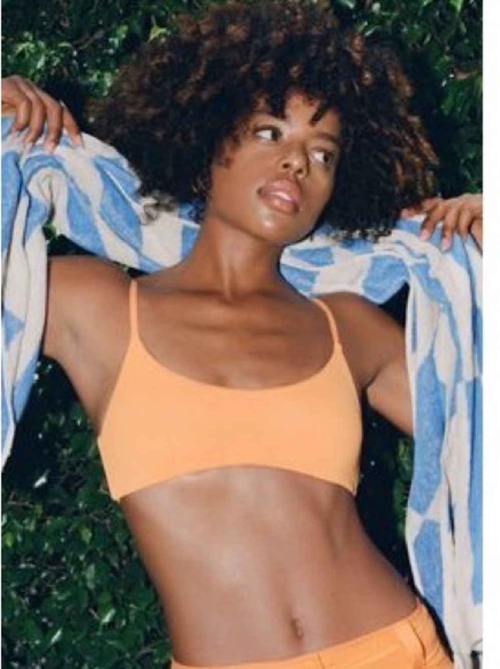 Out From Under Orange Scoopneck Bikini Top